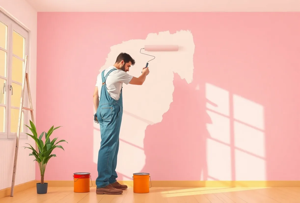 Peintre Ézanville 95460 en intervention sur un chantier